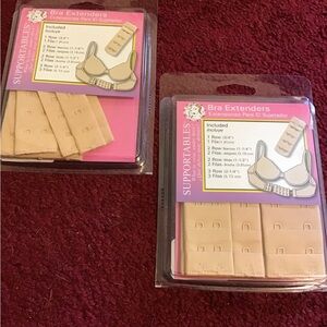 SUPPORTABLES BRA EXTENDERS NWT BEIGE 2 AVAIL